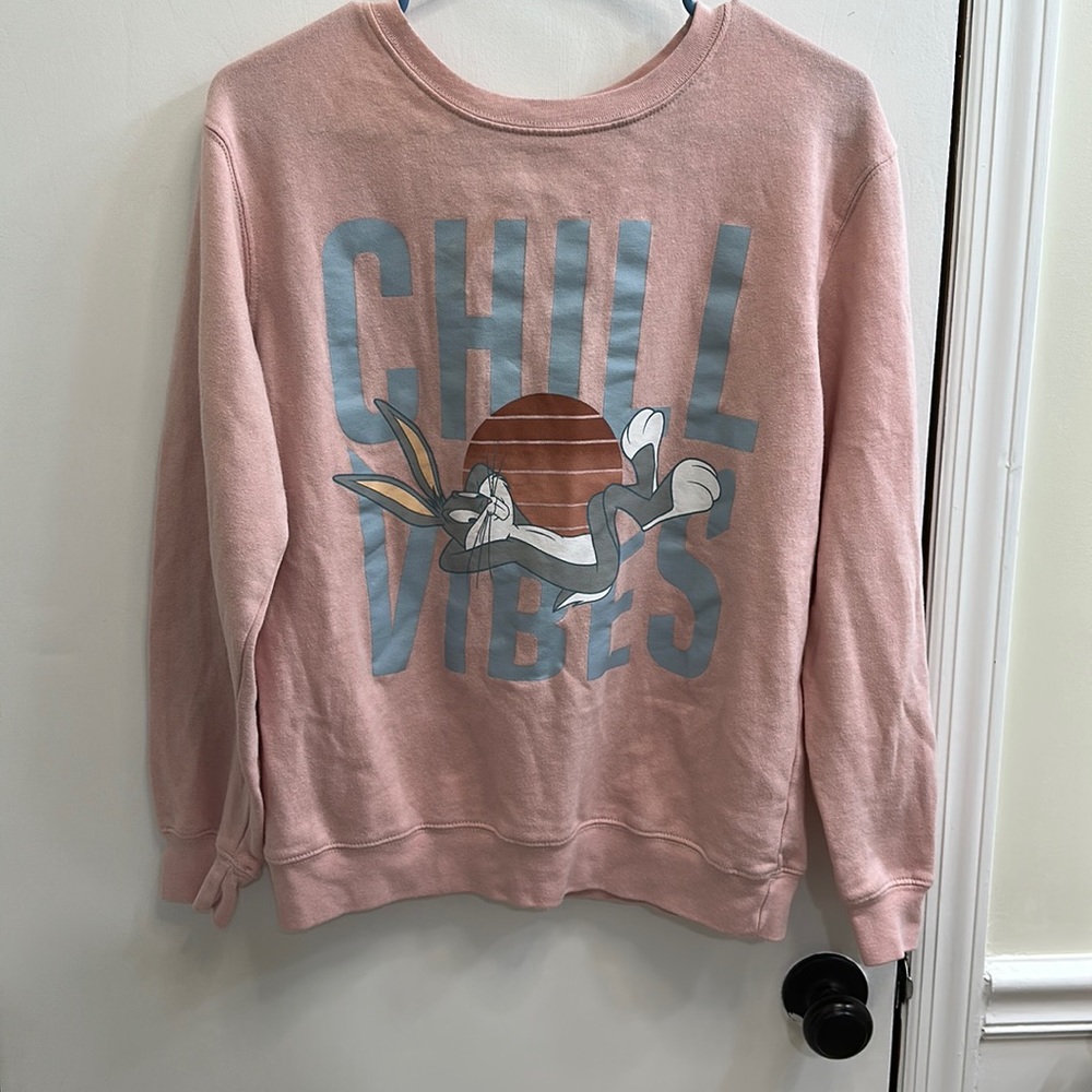 Love Tribe Brand Looney Tunes Pink Bugs Bunny Medium Size Sweater